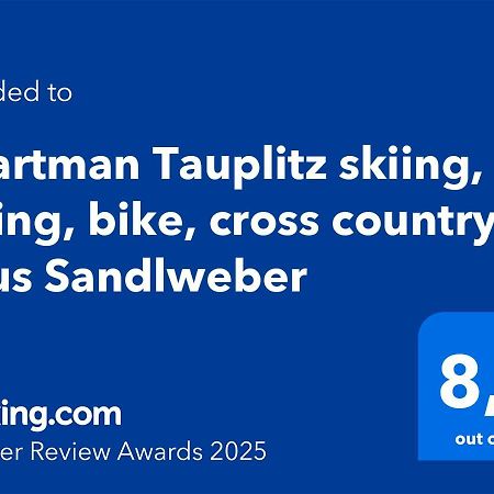 Apartman Tauplitz Skiing, Hiking, Bike, Cross Country - Haus Sandlweber Obersdorf Eksteriør bilde